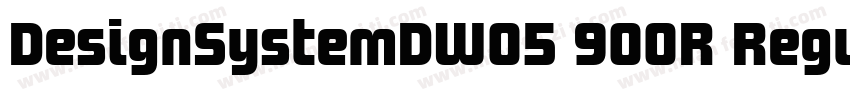 DesignSystemDW05 900R Regular字体转换